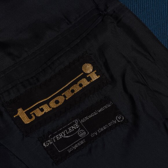 Tuomi (Finland) 70s, Terylene, Worsted Twill, Structured - Picture 2 of 8